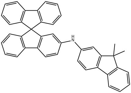 N-(9,9-二甲基-9H-芴-2-基)-9,9'-螺二[芴]-2-胺 结构式