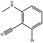 Benzonitrile, 2-bromo-6-(methylamino)- Struktur
