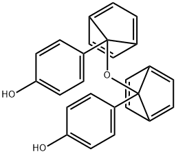 Bis[α-(4-hydroxyphenyl)-p-tolyl] ether Struktur