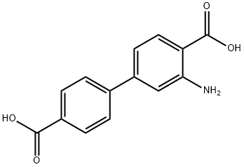 3-アミノ-1,1′-ビフェニル-4,4′-ジカルボン酸 化学構造式