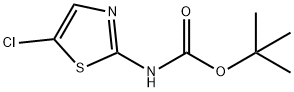 (5-氯噻唑-2-基)氨基甲酸叔丁酯 结构式