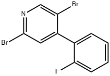2,5-Dibromo-5-4-(2-fluorophenyl)pyridine|