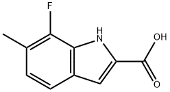 1H-Indole-2-carboxylic acid, 7-fluoro-6-methyl- Structure