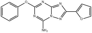 2-(furan-2-yl)-5-phenoxy-[1,2,4]triazolo[1,5-a][1,3,5]triazin-7-amine,139179-53-6,结构式