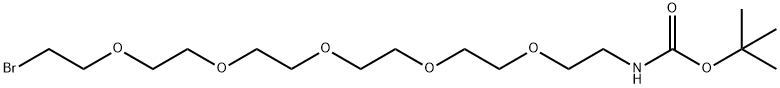 Br-PEG5-NHBoc Structure