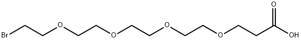 Bromo-PEG4-acid Structure