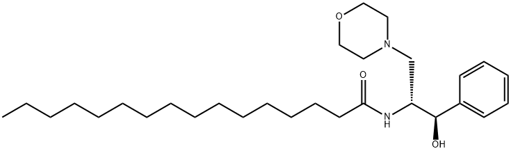 1R,2R-(+)-1-phenyl-2-palMitoylaMino-3-N-Morpholine-1-propanol Structure