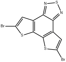 5,8-二溴二噻吩并[3',2':3,4;2'',3'':5,6]苯并[1,2-c][1,2,5]噻二唑 结构式