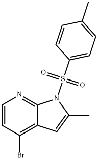 1H-Pyrrolo[2,3-b]pyridine, 4-bromo-2-methyl-1-[(4-methylphenyl)sulfonyl]- Structure
