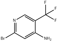 2-溴-5-(三氟甲基)吡啶-4-胺, 1417649-45-6, 结构式