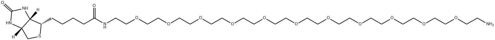 生物素-PEG11-胺,1418022-42-0,结构式