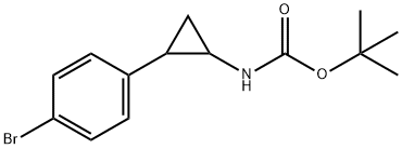 tert-butyl (2-(4-bromophenyl)cyclopropyl)carbamate 结构式