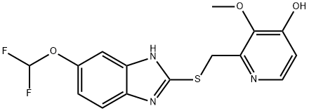 4'-O-Demethyl Pantoprazole Sulfide Structure