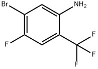 Benzenamine, 5-bromo-4-fluoro-2-(trifluoromethyl)- Structure