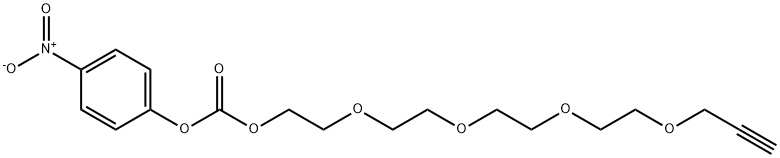 Propargyl-PEG4-5-nitrophenyl carbonate Structure