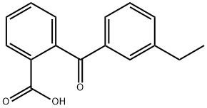 Benzoic acid, 2-(3-ethylbenzoyl)- Struktur