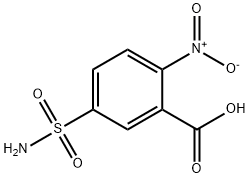 Benzoic acid, 5-(aminosulfonyl)-2-nitro- Structure