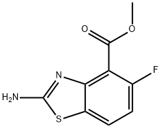 methyl 2-amino-5-fluoro-1,3-benzothiazole-4-carboxylate Structure