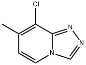 8-chloro-7-methyl-[1,2,4]triazolo[4,3-a]pyridine Struktur