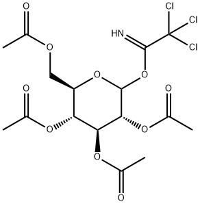 D-Glucopyranose, 2,3,4,6-tetraacetate 1-(2,2,2-trichloroethanimidate) Struktur