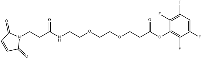 MAL-AMIDO-PEG2-TFP ESTER, 1431291-44-9, 结构式