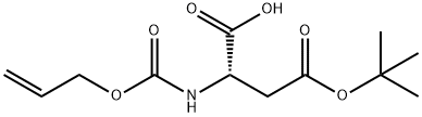 N-Alloc-L-Aspartic acid 4-tert-butyl ester Struktur