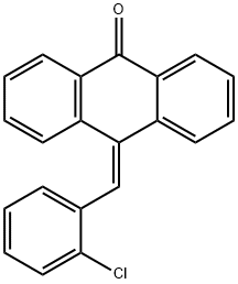 10-(2-CHLOROBENZYLIDENE)-9-ANTHRONE Structure