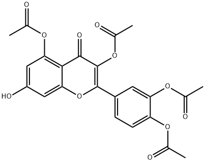 Quercetin 3,3’,4’,5-Tetraacetate Struktur