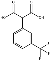 Propanedioic acid, 2-[3-(trifluoromethyl)phenyl]- 化学構造式