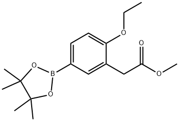 4-乙氧基-3-(2-甲氧基-2-氧代乙基)苯硼酸频哪醇酯, 1454928-36-9, 结构式