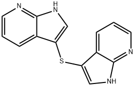 3,3'-thiobis<1H-pyrrolo<2,3-b>pyridine>,145901-20-8,结构式