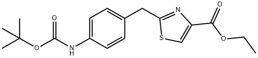 1461708-07-5 4-Thiazolecarboxylic acid, 2-[[4-[[(1,1-dimethylethoxy)carbonyl]amino]phenyl]methyl]-, ethyl ester