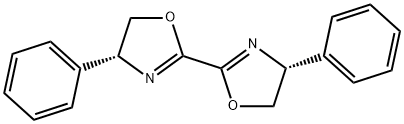 (4R,4'R)-4,4'-二苯基-4,4',5,5'-四氢-2,2'-双噁唑 结构式