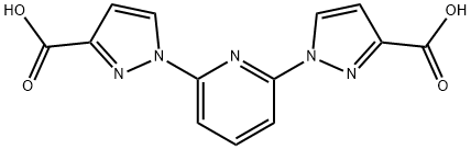 1H-Pyrazole-3-carboxylic acid, 1,1'-(2,6-pyridinediyl)bis- Structure