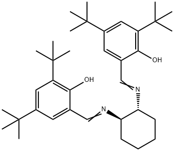 Phenol, 2,2'-[(1R,2R)-1,2-cyclohexanediylbis(nitrilomethylidyne)]bis[4,6-bis(1,1-dimethylethyl)- Struktur