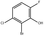 2-Bromo-3-chloro-6-fluorophenol,1522140-28-8,结构式