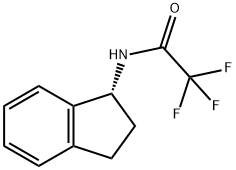 Acetamide, N-[(1R)-2,3-dihydro-1H-inden-1-yl]-2,2,2-trifluoro- Structure