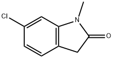 2H-Indol-2-one, 6-chloro-1,3-dihydro-1-methyl- Structure
