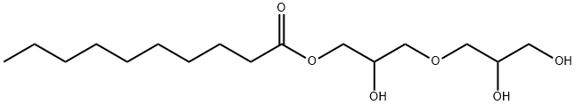 カプリン酸ポリグリセリル-2 化学構造式