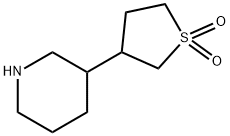 Piperidine, 3-(tetrahydro-1,1-dioxido-3-thienyl)- 结构式