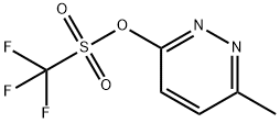 Methanesulfonic acid, 1,1,1-trifluoro-, 6-methyl-3-pyridazinyl ester Structure