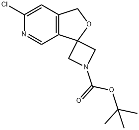 1-Boc-6’-chloro-1’H-spiro[azetidine-3,3’-furo[3,4-c]pyridine Struktur