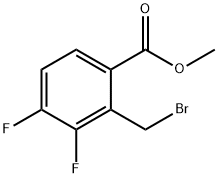 Benzoic acid, 2-(bromomethyl)-3,4-difluoro-, methyl ester Structure