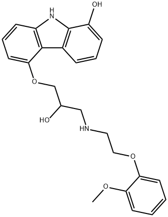 8-Hydroxy Carvedilol 化学構造式