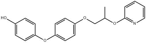 Phenol, 4-[4-[2-(2-pyridinyloxy)propoxy]phenoxy]- Struktur