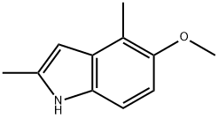 1H-Indole, 5-methoxy-2,4-dimethyl- Structure