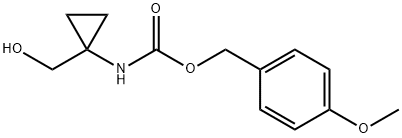 Carbamic acid, N-[1-(hydroxymethyl)cyclopropyl]-, (4-methoxyphenyl)methyl ester 结构式