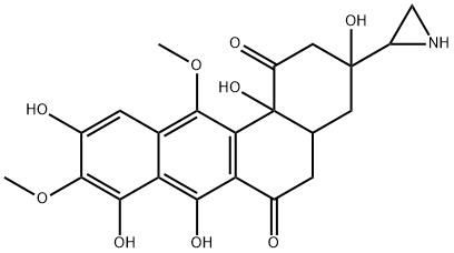 Benz[a]anthracene-1,6(2H,5H)-dione, 3-(2-aziridinyl)-3,4,4a,12b-tetrahydro-3,7,8,10,12b-pentahydroxy-9,12-dimethoxy- (9CI) Structure
