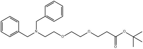 Propanoic acid, 3-[2-[2-[bis(phenylmethyl)amino]ethoxy]ethoxy]-, 1,1-dimethylethyl ester