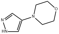 4-(1H-吡唑-4-基)吗啉 结构式